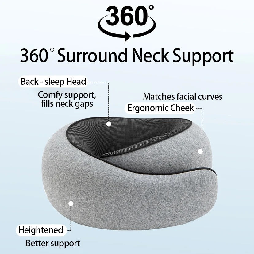 Portable U-shaped Travel Pillow