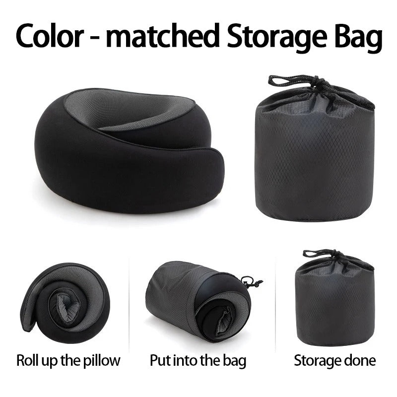 Portable U-shaped Travel Pillow