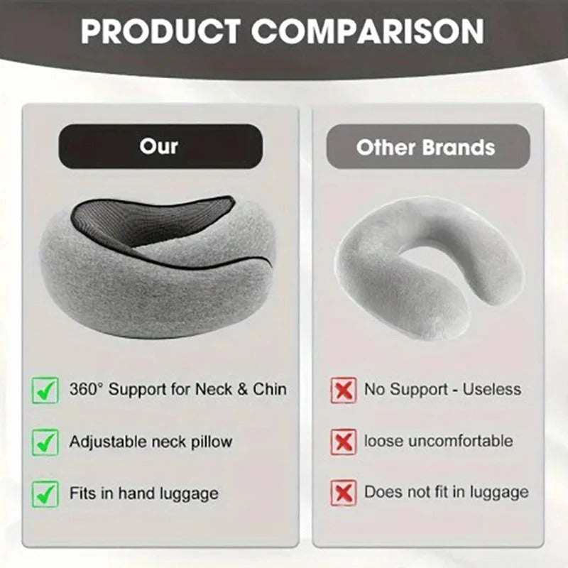 Portable U-shaped Travel Pillow